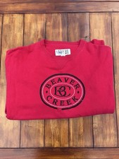 Beaver Creek Sweatshirt Red Gear for Sports Jumper Embroidered XL Cotton