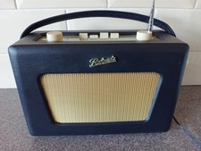 Roberts R550 Revival radio Navy blue FM MW LW 1996  Works Great With Power Lead