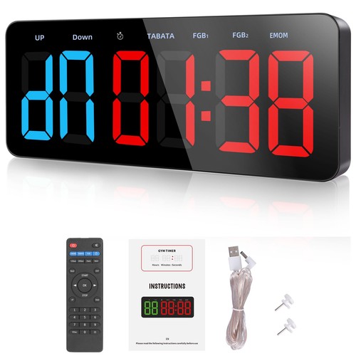 Gym timer clock large digital - gym,