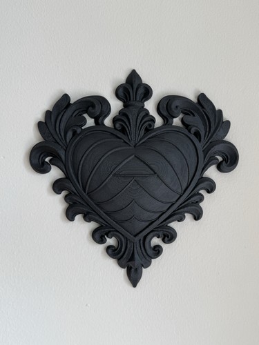 Baroque gothic heart wall - gothic,