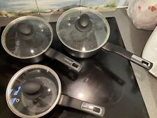 Set Of Non Stick Saucepans Lakeland Forged Aluminium - Double Non Stick Coating