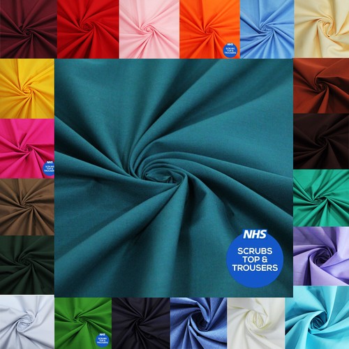 Plain scrubs polycotton - plain,