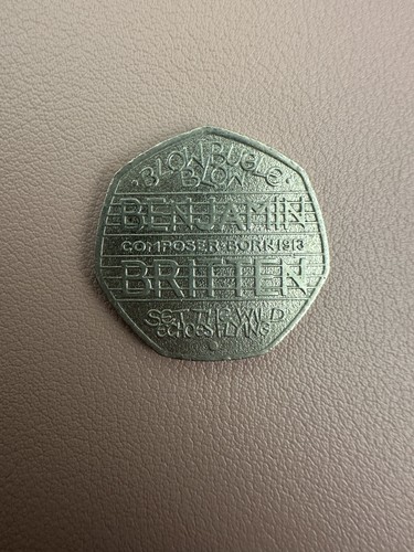 50p coin benjamin britten - 50p, 2013