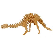 Apatosaurus Dinosaur 3D Jigsaw Wooden Model Kit Decorate Intelligence Puzzle Toy