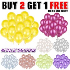 10-50 CHROME BALLOONS METALLIC