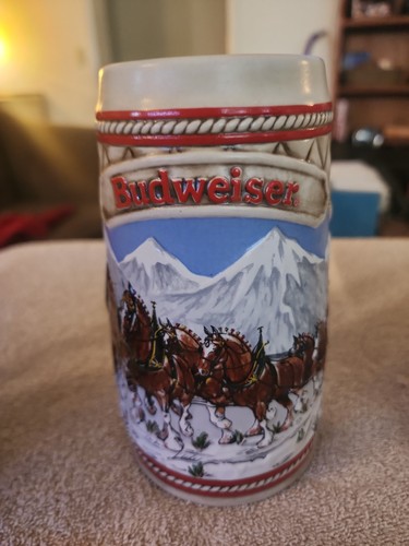 Budweiser ceramic beer stein - ceramic,