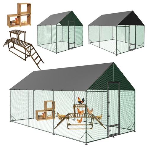 Metal chicken run pen - run,