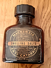 Vintage McKenzie Smelling Salts Screw Top Bottle With  Contents c1950's
