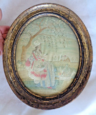 GEORGIAN EMBROIDERY FRAMED