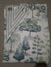 Dunelm Watercolour Trees Teal