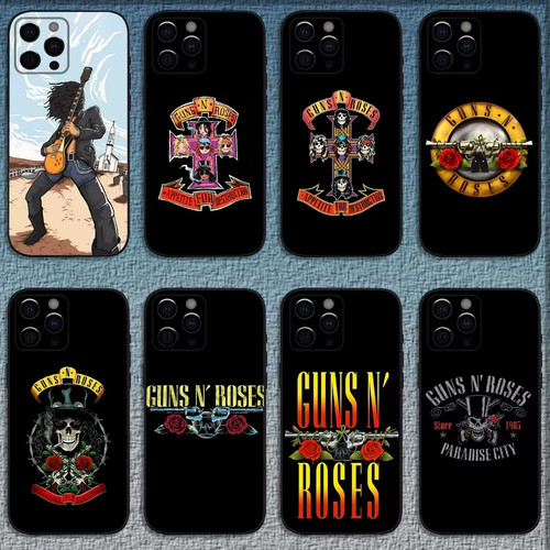Guns roses phone case - roses, for