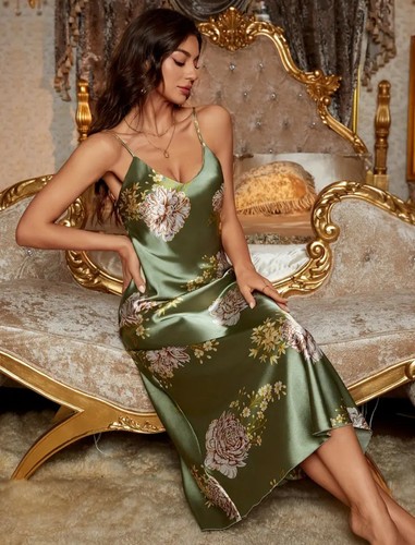 Ladies satin nightdress - ladies,