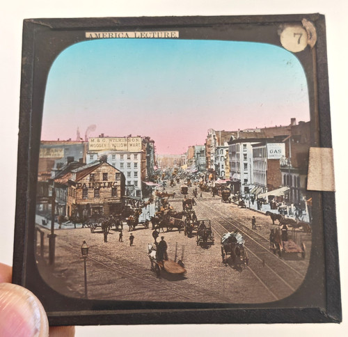 Magic lantern slide - magic,