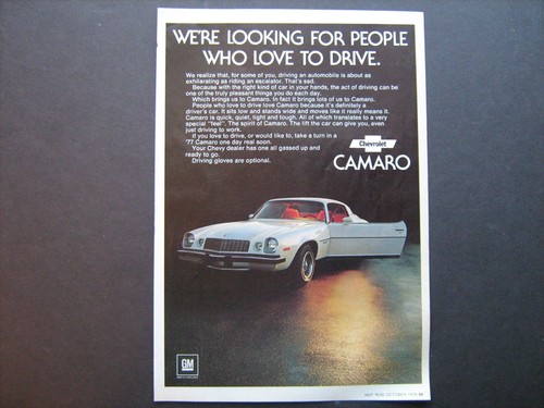 1977 chevrolet camaro - camaro, "we're