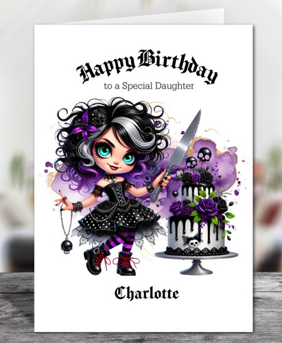 Personalised purple black - personalised, &
