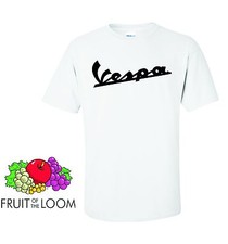 VESPA T-SHIRT, MOD SCOOTER CLASSIC MENS T-SHIRT SMALL TO 3XL SIZES