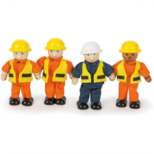 Tidlo Wooden Builders Figures