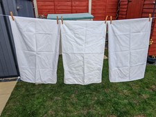 3 Ivory Pillow Cases Polyester & Cotton – 2 Asda + 1 Unknown Brand