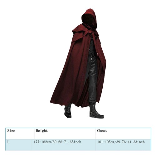 Unisex gothic hooded cape - unisex,