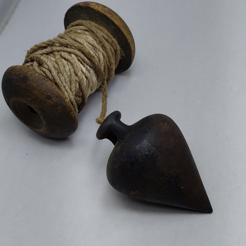 Antique steel plumb bob turnip - steel,