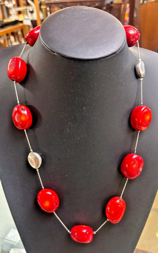 Vintage 925 silver red - vintage,