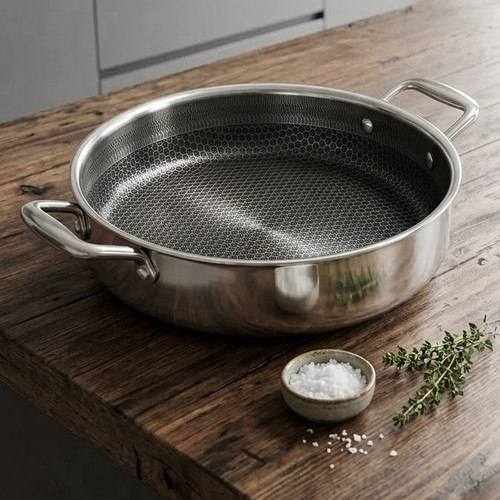 316l stainless steel wok 30cm - wok,
