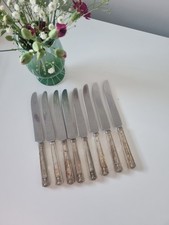 Set of 8 Vintage Insico Sheffield Stainless Steel Dinner Knives – Empire Pattern