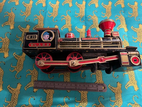 Vintage tin plate train - tin, toy