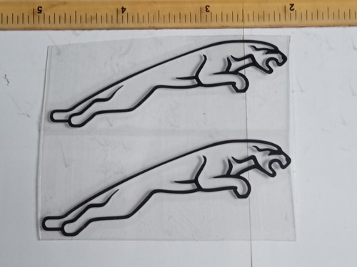 Jaguar leaping car decals - jaguar,