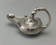 Victorian silver inkwell james - silver,