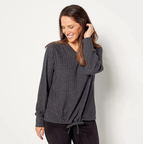 Anybody plush rib hoodie jet - plush,