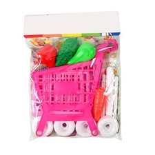 21pcs Kids Shopping Cart