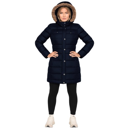 Ladies padded parka jacket - ladies,