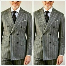 Chic Men's Gray Pinstripe