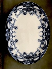 Royal Staffordshire Pottery Plate Burslem England "Iris" 37 x 27 Cms