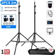 2pcs 79" Light Stand Tripod 2M