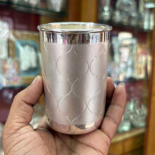 999 solid silver tumbler - solid, water