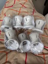 Set Of 7 Batten Lampholder's X3 Angled X 4 Loop In. Kingfisher Products BX220AW