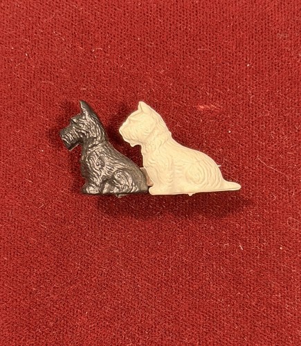 Vintage dog brooch - vintage,