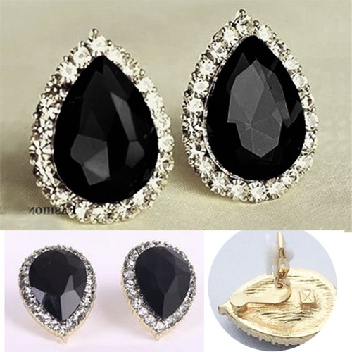 Non pierced black stone - black,