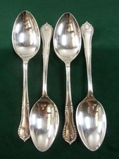 4 Nice Vintage James Dixon Serving Spoons Silver plated EPNS #3
