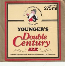 Beer bottle label youngers - bottle,