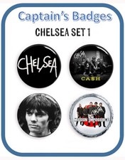 Set of 4 Chelsea Badges 25mm -