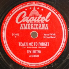 Tex Ritter - Teach Me To