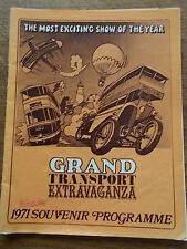 CRICH 1971 GRAND TRANSPORT EXTRAVAGANZA FAIRGROUND COMMERCIALS CARS Programme