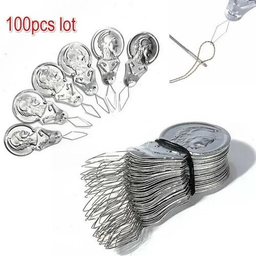 100pcs bow needle - 100pcs, threader