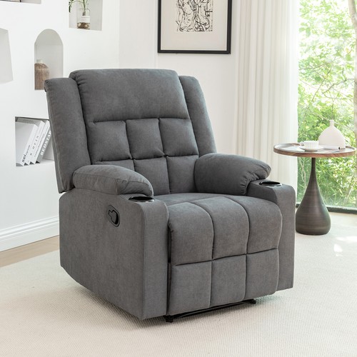 Grey recliner armchair - grey,