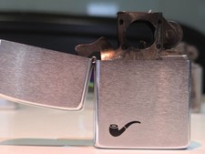 Zippo Pipe Lighter In Brushed