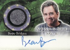 Stargate SG-1 Heroes Beau Bridges as General Landry AC2 Auto Costume Card