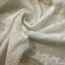 White 100% Cotton Broderie